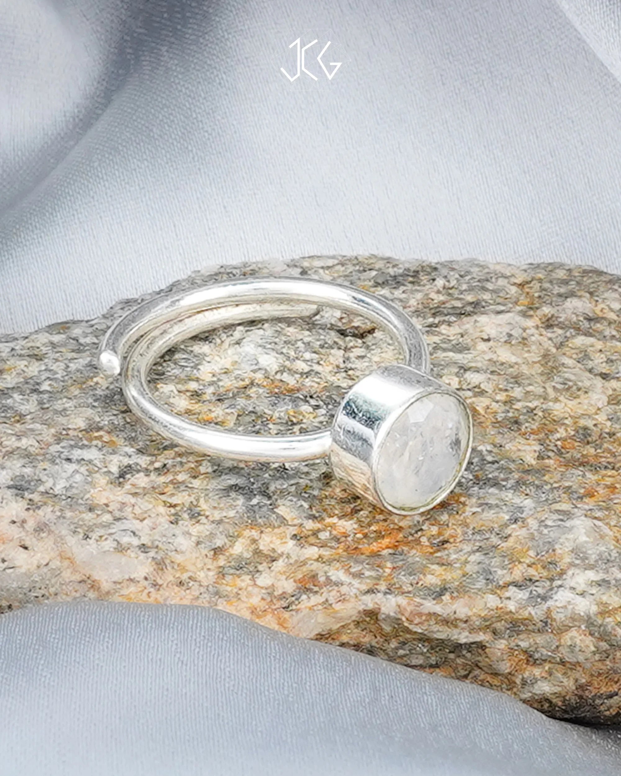 Rainbow Moonstone Ring Jaipur Crystal Gems